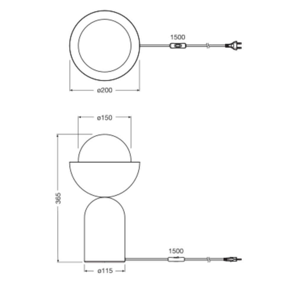 Dekorative Leuchten aus farbigem Metall mit E27 Fassung – Bild 3 von 3