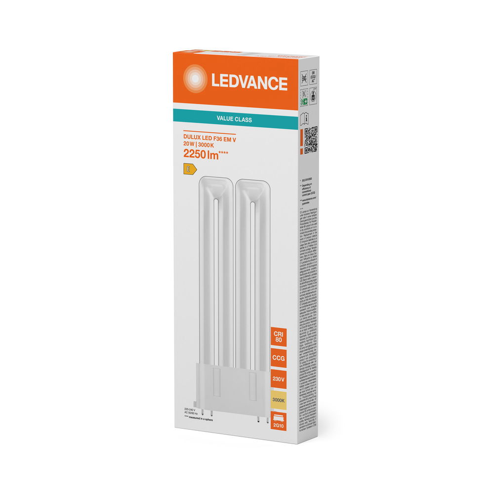 LED-Ersatz für flache KLLni mit 4pol. 2G10 Stecksockel für Betrieb am KVG/VVG oder Netzspannung – Bild 7 von 7