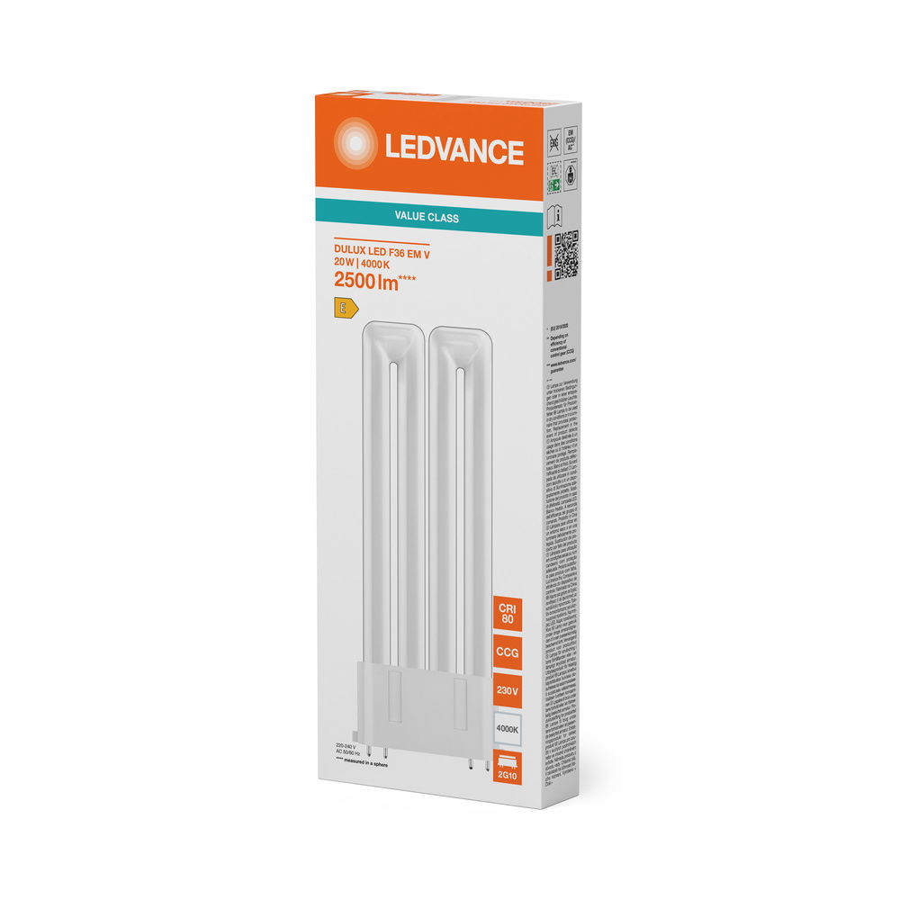 LED-Ersatz für flache KLLni mit 4pol. 2G10 Stecksockel für Betrieb am KVG/VVG oder Netzspannung – Bild 7 von 7
