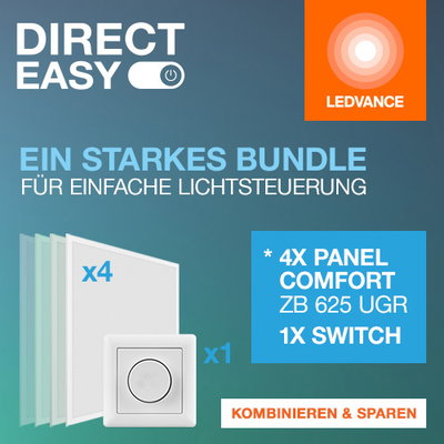 Zuverlässige Komplettlösung für moderne Bürobeleuchtung – optimiert für DIRECT EASY