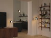 Dekorative Leuchte aus farbigem Metall und Glas mit austauschbarer Lichtquelle