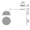 Downlight-Leuchten mit Aluminiumgehäuse, hoher Lichtausbeute, blendarmem Licht und externem DALI-2-Treiber einschließlich Energieüberwachung