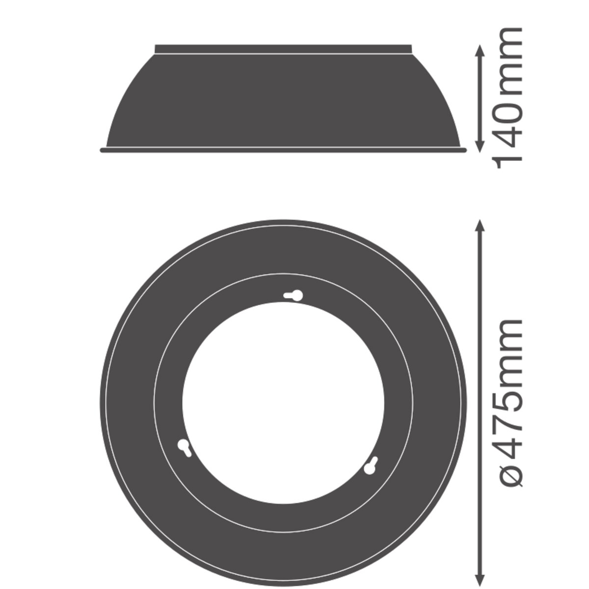 Aluminium-Reflektor für HIGHBAY COMPACT Leuchten – Bild 3 von 3