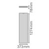 Deckenanbau Sanierungsleuchten mit integriertem PIR-Sensor, 1274 x 374 mm