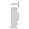 Deckenanbau Sanierungsleuchten mit integriertem PIR-Sensor, 1274 x 374 mm