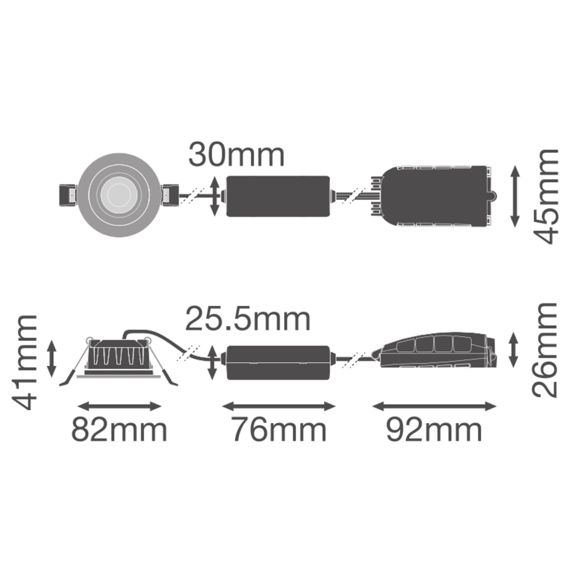 Abdeckbarer Spot mit IP65/IP50, CCT, Multi Lumen und Dimmfunktion – Bild 3 von 5