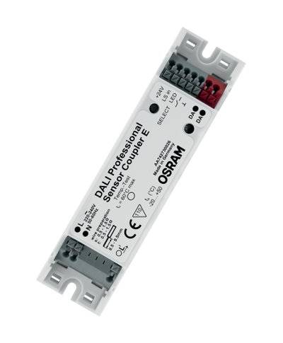DALI-2 Sensorkoppler zur Integration von Standard Licht- und Präsenzsensoren in ein DALI System