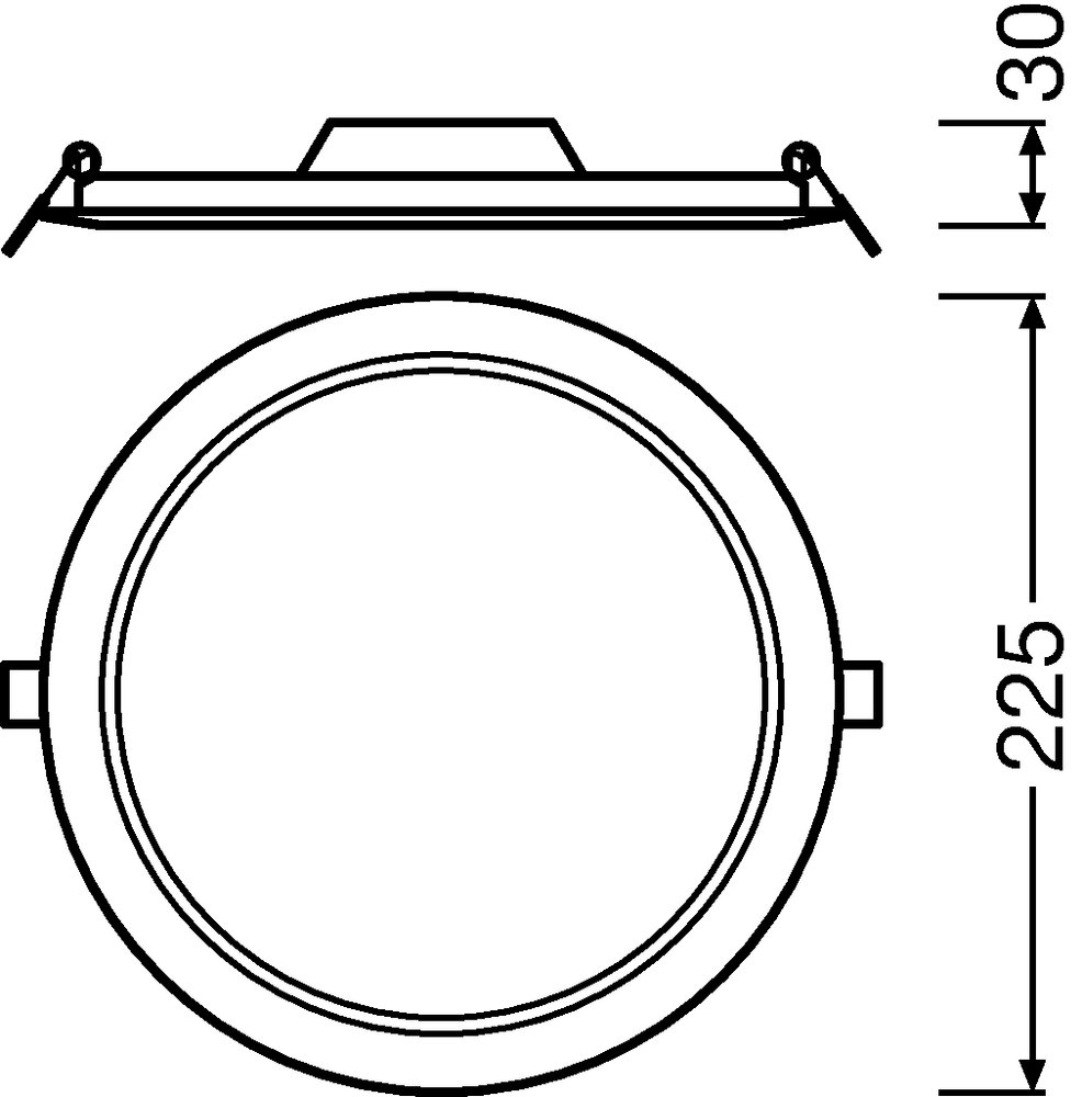 DOWNLIGHT SLIM ROUND 210 18 W 4000 K WT – Bild 3 von 6