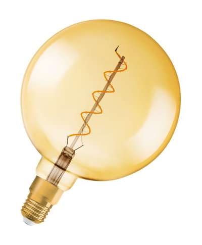 Dimmbare LED-Lampen, Vintage-Edition, klassische Ballform mit LED Technologie im  Glühwendel-Design