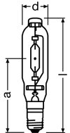 Halogen-Metalldampflampen für geschlossene Leuchten