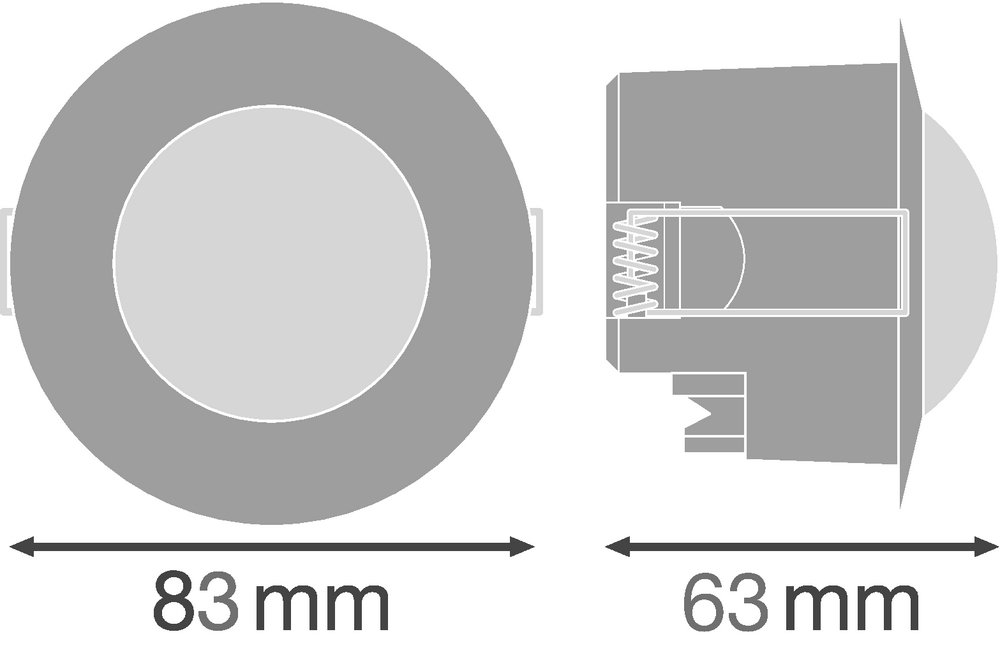 SENSOR CEILING FLUSH IP20 360DEG IP20 WT – Bild 3 von 4