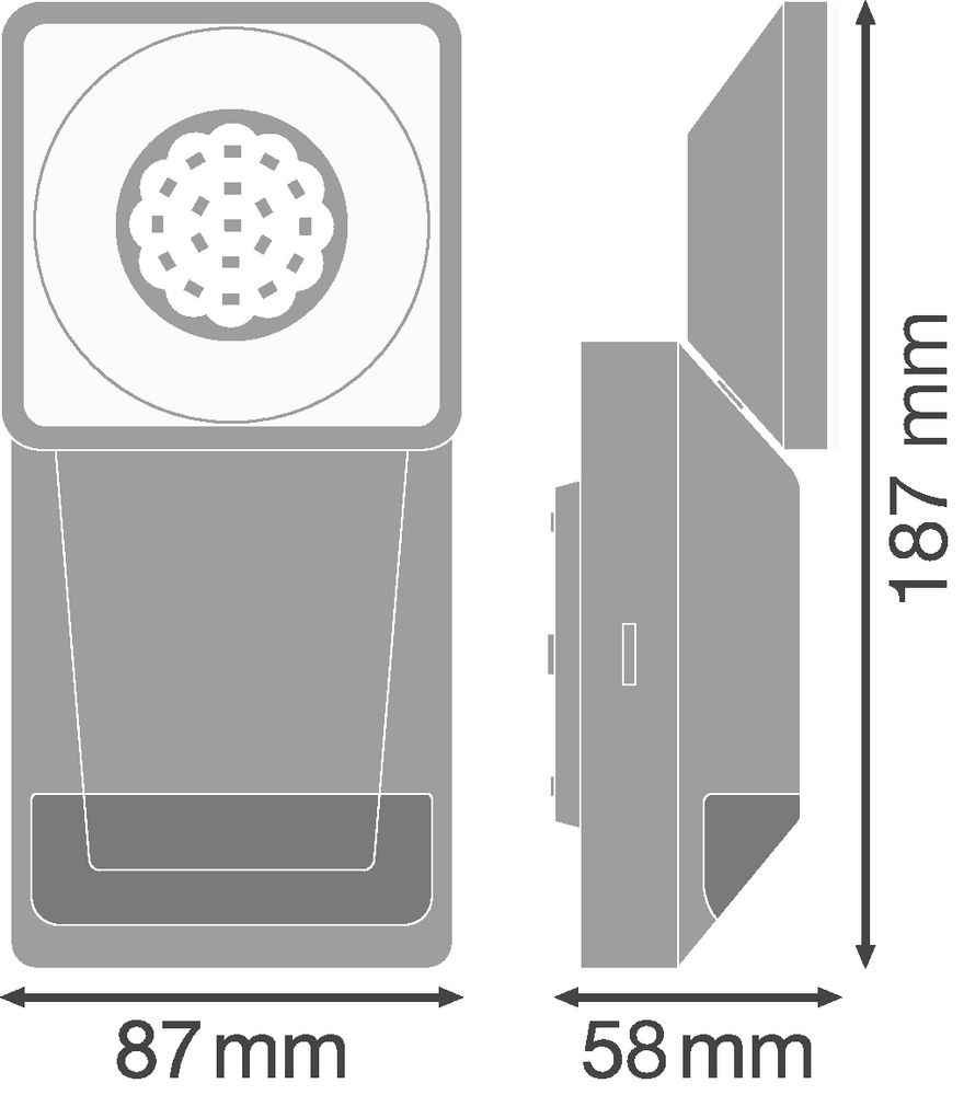 ENDURA® PRO SPOT SENSOR 8W 4000K IP55 White – Bild 3 von 4