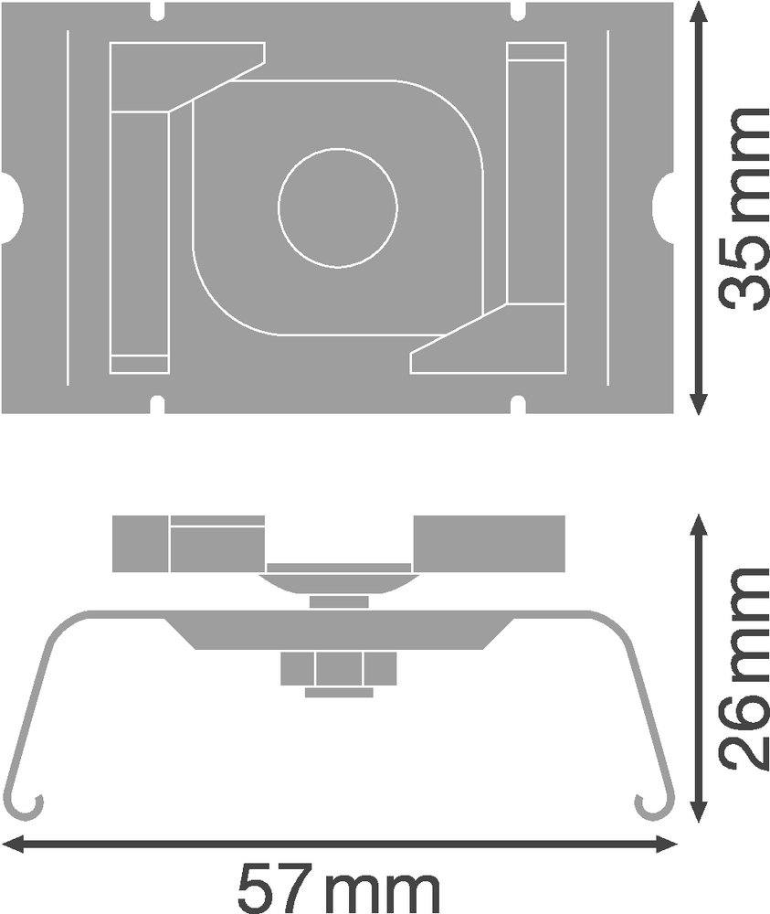 TruSys® PERFORMANCE Grid Ceiling Clip Grid Ceiling Clip – Bild 2 von 2