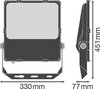 FLOODLIGHT PERFORMANCE ASYM 45x140 150 W 4000 K BK