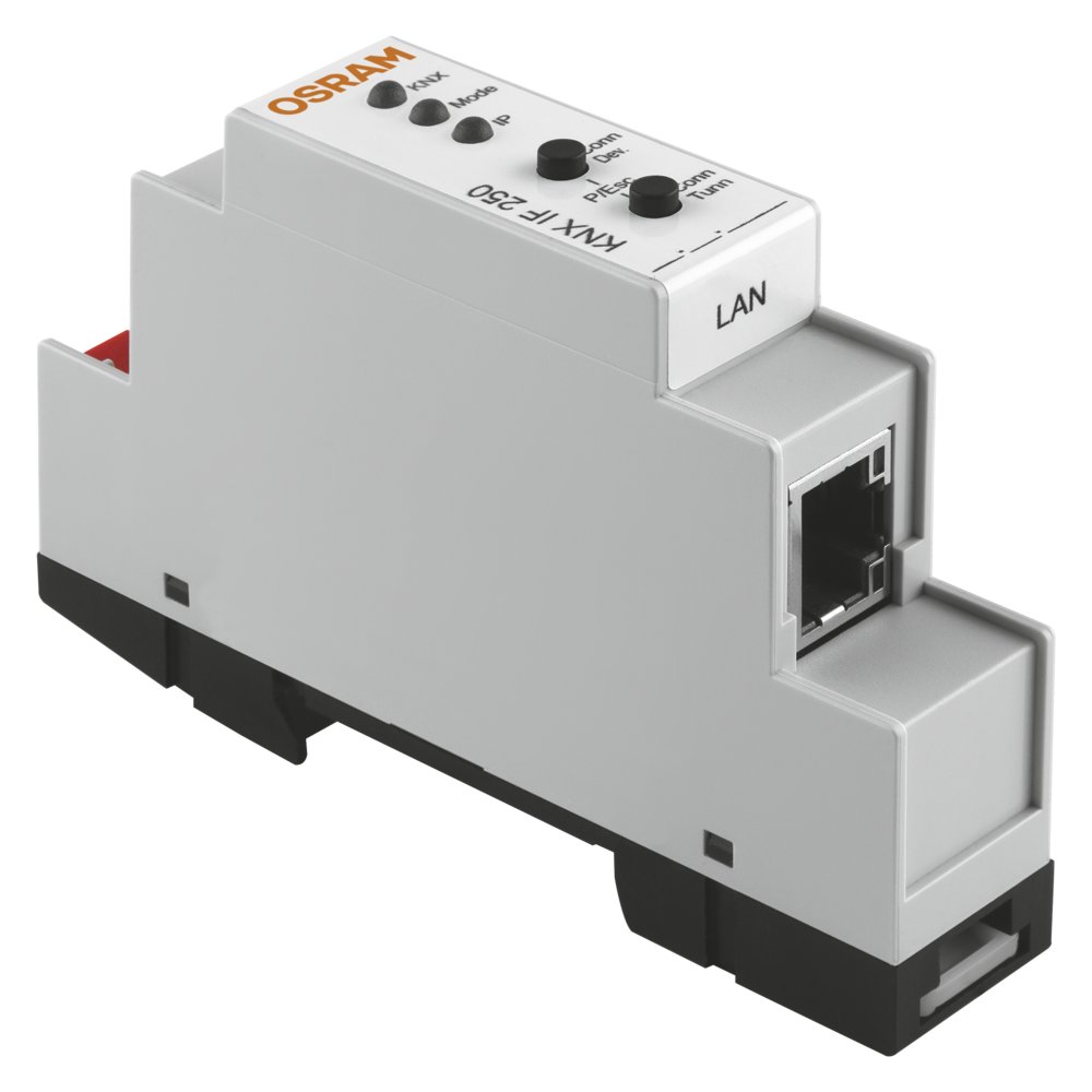 KNX interface for bi-directional communication between KNX system and DALI network IF 250