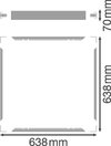 Rahmen für Aufbaumontage von Panel-Leuchten