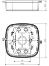 Aufputz-Adapter f. IR Quattro HD