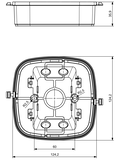 Aufputz-Adapter f. IR Quattro HD