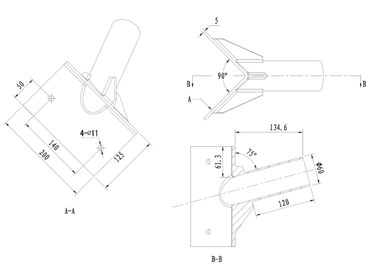 Wandausleger m. Eckbefestigung f. RoadLUX PRO – Bild 2 von 2