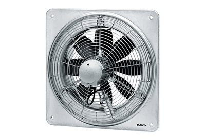 Axial-Wandventilator EZQ 20/4 E quadrat. Wandplatte, Wechselstrom, DN200