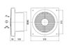 Wandeinbauventilator EN 25 DN250