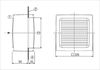 Fensterventilator EVN 15 Entlüftung, elek. Klappe, DN150