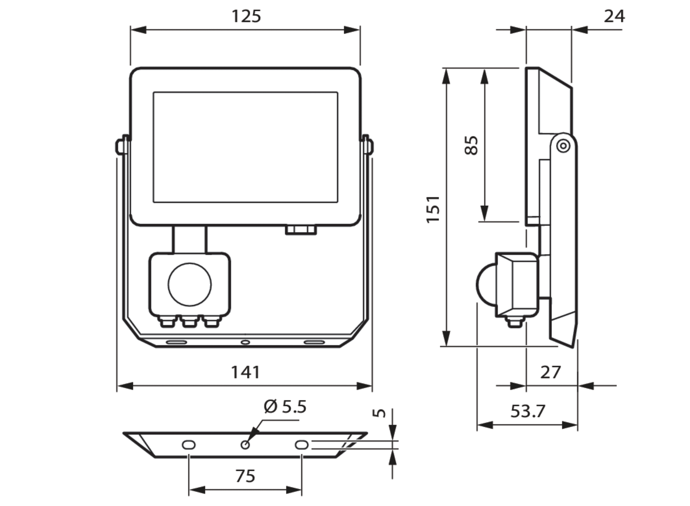 Mazda Scheinwerfer Gen2, 20 W, 1900 lm, 4000 K, CRI80, Symmetrisch, MDU1, IP65