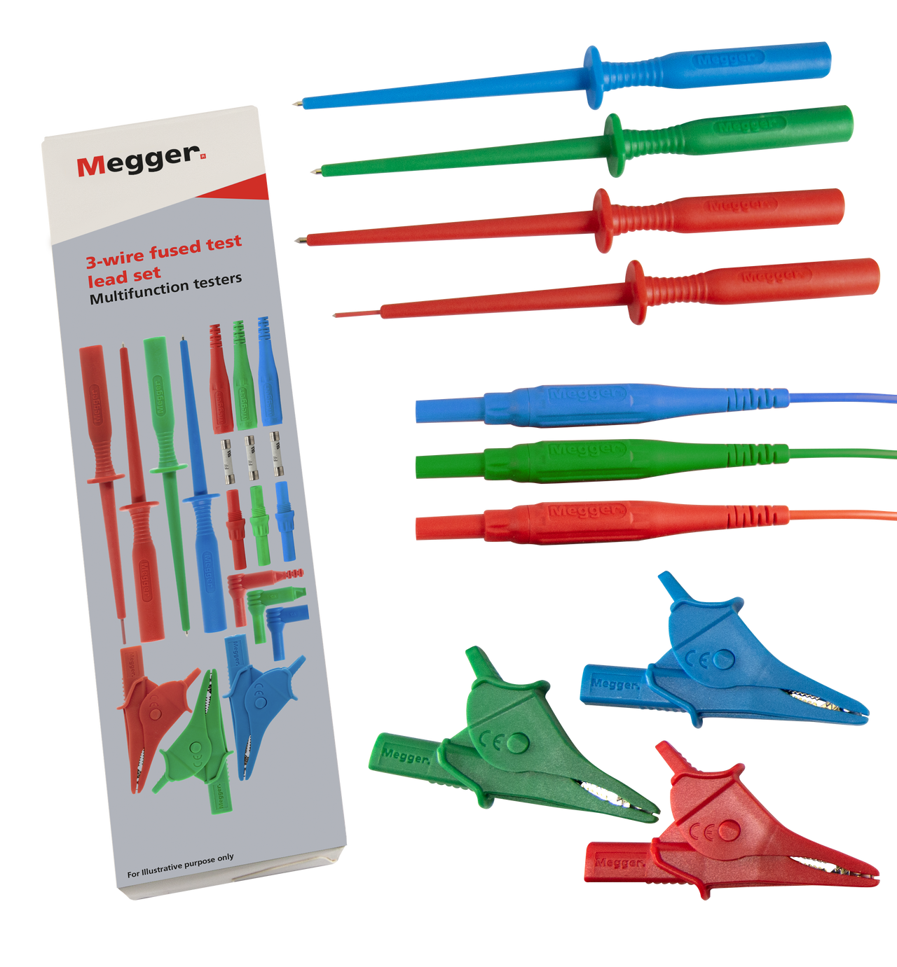 3-LEITER SATZ RD/GN/BU EINGESCHALTET 10A (GEPAKET) – Bild 2 von 2