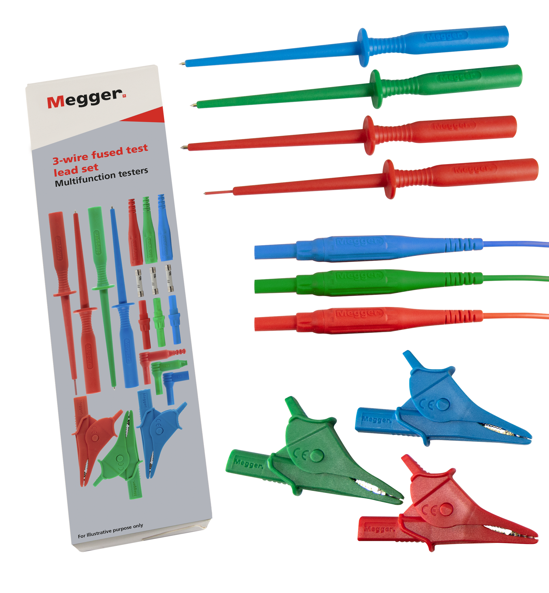 3-LEITER SATZ RD/GN/BU EINGESCHALTET 10A (GEPAKET) – Bild 2 von 2