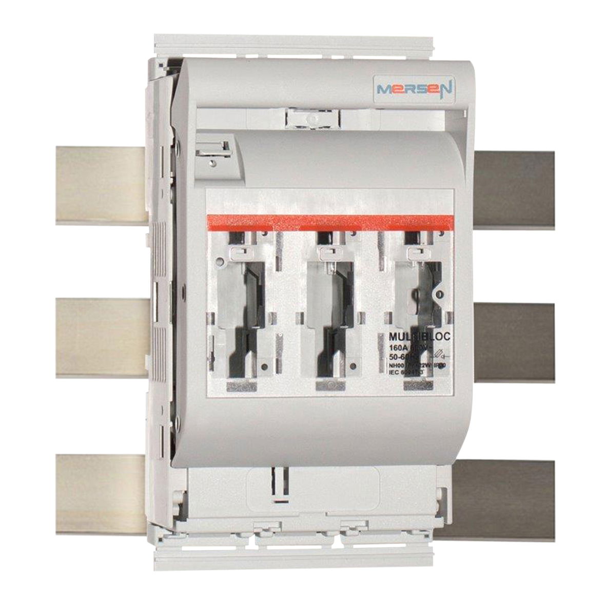 NH-Sicherungslasttrenner MULTIBLOC® Größe 00 160A 3-polig schaltend SaS-System 60mm Verbindung Klemmband / Schraube Klemmband M8