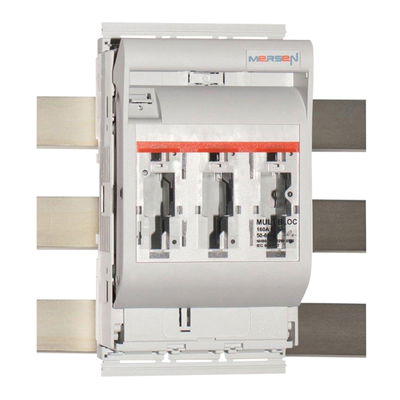 NH-Sicherungslasttrenner MULTIBLOC® Größe 00 160A 3-polig schaltend SaS-System 60mm Verbindung Klemmband / Schraube Klemmband M8