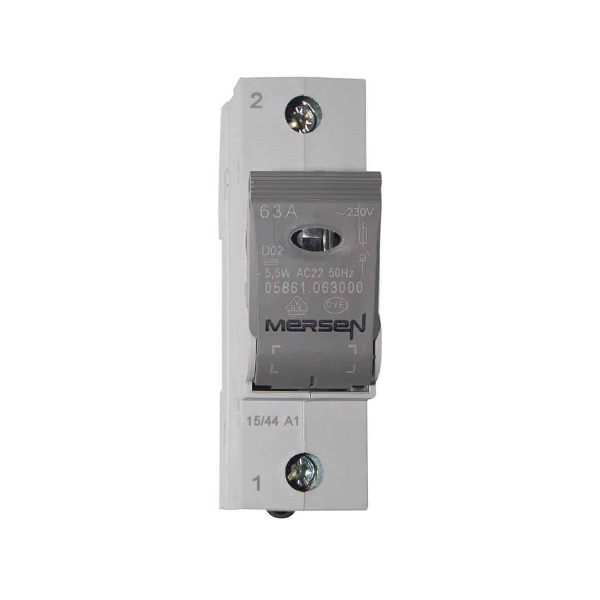Lasttrennschalter DIN D0 Linocur® Größe D02 440VAC 63A 1-polig , Breite 26.60mm