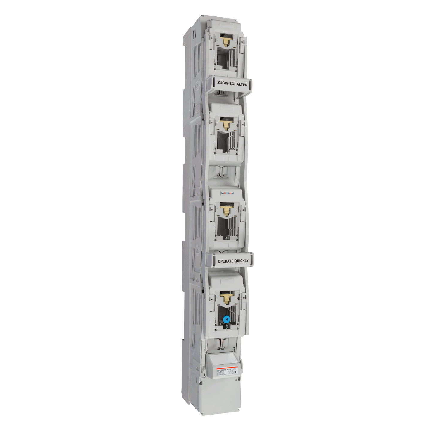 NH-Sicherungslastschaltleiste MULTIVERT® Größe 3 630A 1x4-polig schaltend SaS-System 185mm Schraube M12 Bolzen – Bild 2 von 3