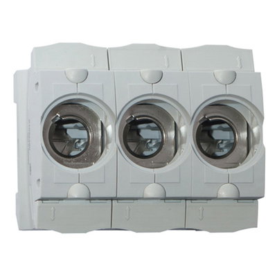 DIN-Sicherungssockel Innozed® Größe D01 400VAC 250VDC 16A 3-polig mit Berührungsschutz DIN-Tragschiene gem. EN 60715 Montage E14