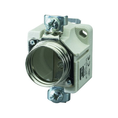 DIN-Sicherungssockel Größe DII 500VAC 500VDC 25A 1-polig ohne Berührungsschutz DIN-Tragschiene Montage