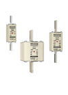 Sicherungseinsatz DIN NH Standard gG Größe NH3 500VAC 250VDC 400A spannungsführende Grifflaschen (sfü) Doppelkennmelder Körperbreite 52 mm