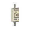 Sicherungseinsatz DIN NH Standard gG Größe NH000 500VAC 250VDC 25A spannungsführende Grifflaschen (sfü) Doppelkennmelder Körperbreite 21mm