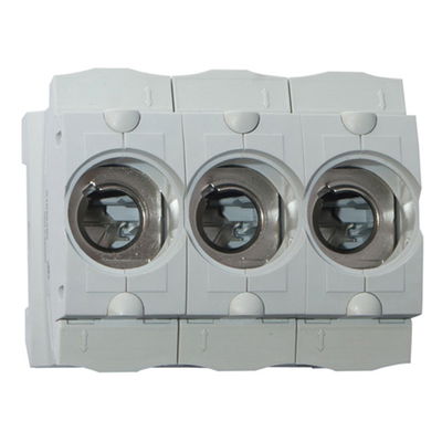 DIN-Sicherungssockel Innozed® Größe D02 400VAC 250VDC 63A 3-polig mit Berührungsschutz DIN-Tragschiene gem. EN 60715 Montage E18