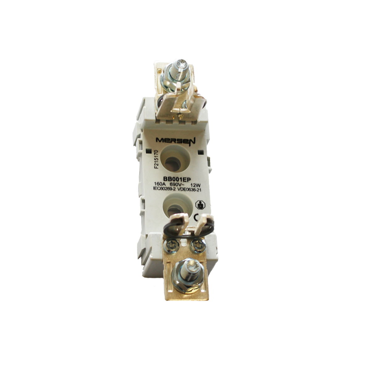 NH-Sicherungssockel aus Kunststoff Größe NH00 1000VAC 1000VDC 160A 1-polig Schraube Verbindung Schraube Typ EP