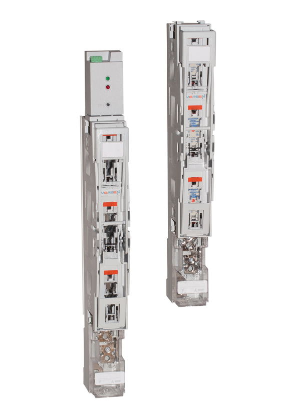 NH-Sicherungslastschaltleiste MULTIVERT® Größe 00 160A 1x3-polig schaltend SaS-System 60mm Klemmband / Schraube V-Klemme Klemmband M8 SÜ-bereits – Bild 2 von 2