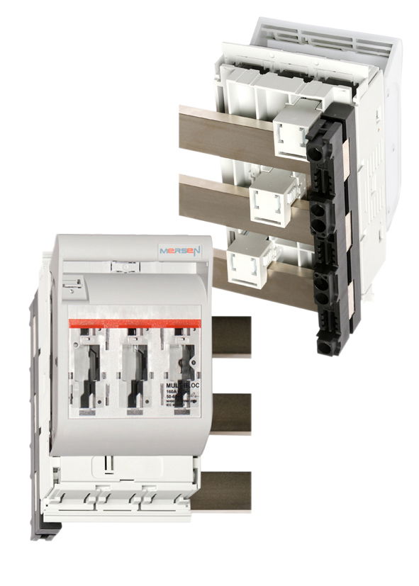 NH-Sicherungslasttrenner MULTIBLOC® Größe 00 160A 3-polig schaltend SaS-System 60mm Verbindung Klemmband / Schraube Klemmband M8 – Bild 2 von 2