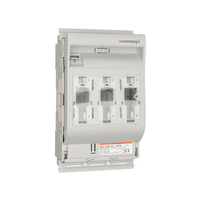 NH-Sicherungslasttrenner MULTIBLOC® Größe 00 160A 3-polig schaltend SaS-System 40mm Verbindung Klemmband Klemmband M8