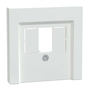 Zentralplatte für TAE/Audio/USB, aktivweiß glänzend, System M