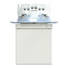 SCHUKO-Steckdose mit Klappdeckel, Steckklemmen, polarweiß, System M