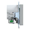 Schuko Steckdose mit USB Ladegerät Aluminium System M