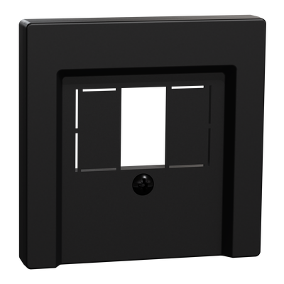 Zentralplatte für TAE/Audio/USB, schwarz matt, System M