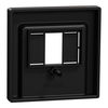 Zentralplatte für TAE/Audio/USB, schwarz matt, System M