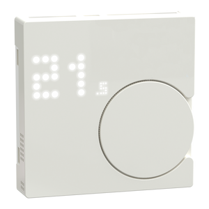 Connected Raumtemperaturregler-Modul, polarweiss glänzend, System M, ZB