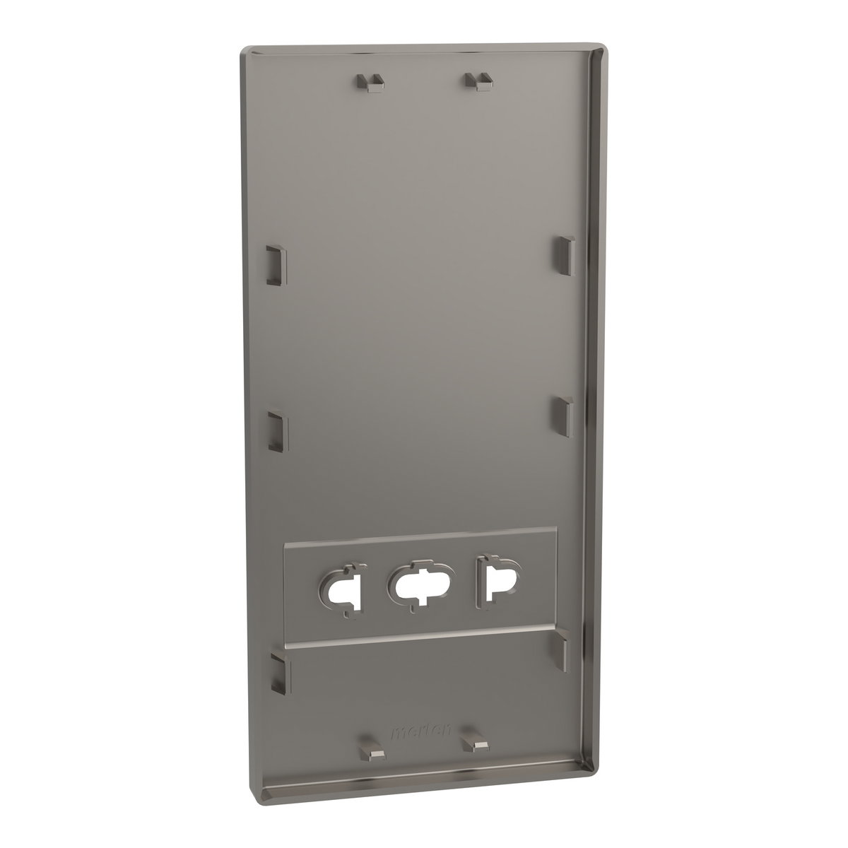 Zentralplatte für Rasiersteckdose, Nickelmetallic, System Design – Bild 2 von 6