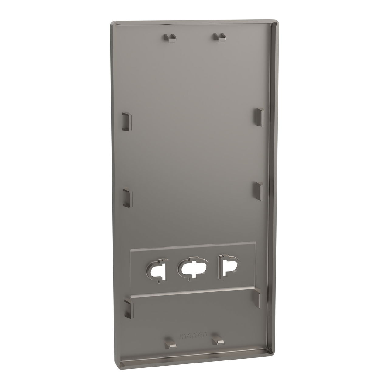 Zentralplatte für Rasiersteckdose, Nickelmetallic, System Design – Bild 2 von 6